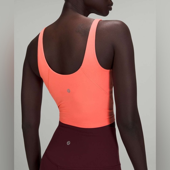 Lululemon Align Cropped Tank Top Sz4 Raspberry cream NWT - Picture 6 of 7